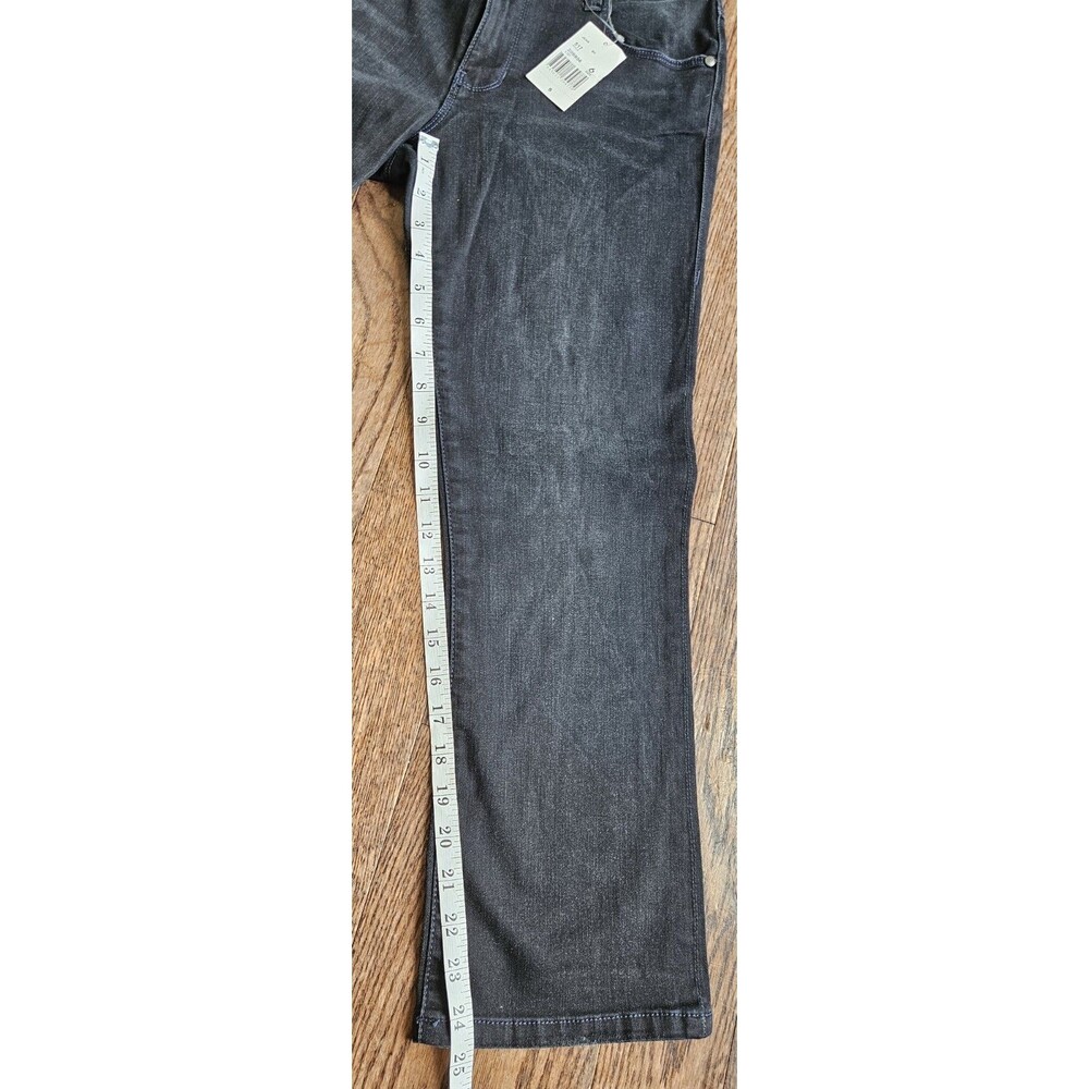 CAbi #517 Black Dark Wash Jeans STRETCH Cropped NWT Women's Size 6 - Picture 7 of 15